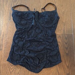 Black Lace Camisole Top Victoria’s Secret Sexy Little Things Large